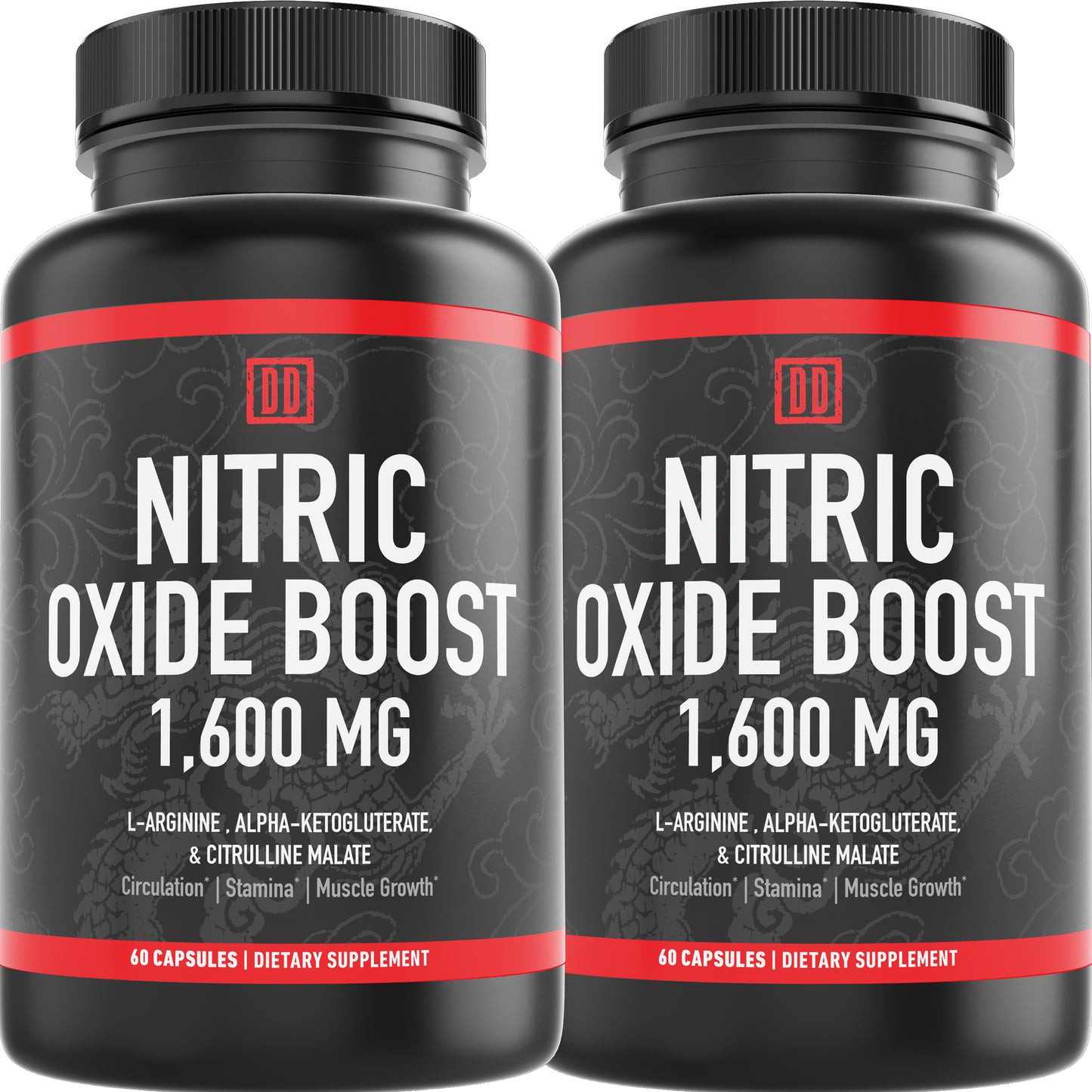 Nitric Oxide Booster 1600mg (2 Pack)